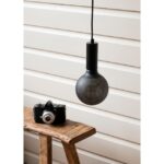 BAILEY - BAI Lampe suspension Fuji E27 Noir avec 1.5M Câble Textile Noir 2x0.75mm2 et Ros - 145020 – Image 3