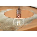 BAILEY - BAI Lampe suspension Set DIY Slim Abat-jour Or rosé Douille Grid E27 3M Câble Te - 143877 – Image 3