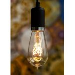 BAILEY - BAI suspension Bari E27 Noir 1.5M Câble Noir 2x0.75 Rosace 60W - 141479 – Image 2