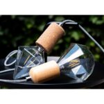BAILEY - BAI suspension Cork E27 1.5M Câble Noir/Blanc 2x0.75 Rosace Argent 60W - 141482 – Image 2
