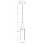 BAILEY - Crystal Pendant Jim E27 Glass 1.5M - 142461 – Image 8