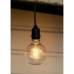 BAILEY - Lampe suspension Extérieur IP44 E27 Noir 5M Câble en caoutchouc 2x1.0mm2 - 143002 – Image 4