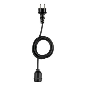 BAILEY - Lampe suspension Extérieur IP44 E27 Noir 5M Câble en caoutchouc 2x1.0mm2 - 143002