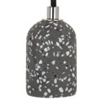BAILEY - Pendant E27 Terrazzo D-Grey 1.5M 2C Black - 142539