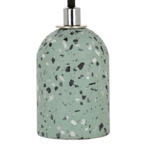 BAILEY - Pendant E27 Terrazzo Green 1.5M 2C Black - 142541