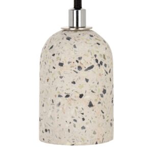 BAILEY - Pendant E27 Terrazzo White 1.5M 2C Black - 142540