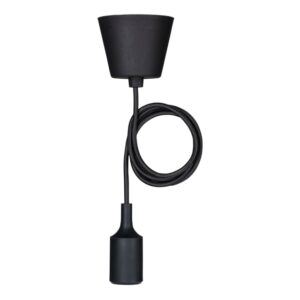 BAILEY - Silicone Pendant E27 Black 1.5M - 141580
