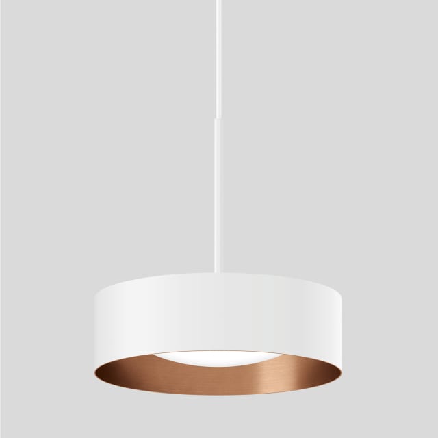 BEGA - Suspension LED 48W 3000K 3100lm blanc satiné + cuivre mat - 51006.6K3 BEGA - Suspension LED 48W 3000K 3100lm blanc satiné + cuivre mat - 51006.6K3