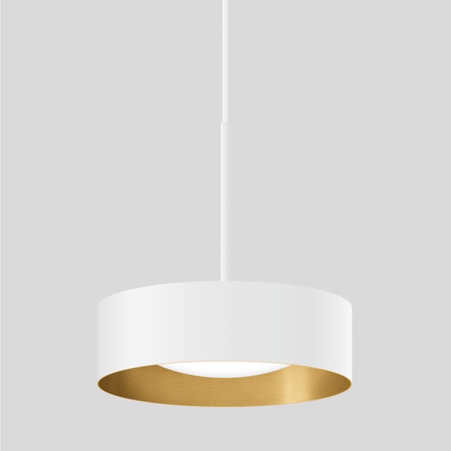 BEGA - Suspension LED 48W 3000K 3100lm blanc satiné + laiton mat DALI - 51006.4K3 BEGA - Suspension LED 48W 3000K 3100lm blanc satiné + laiton mat DALI - 51006.4K3