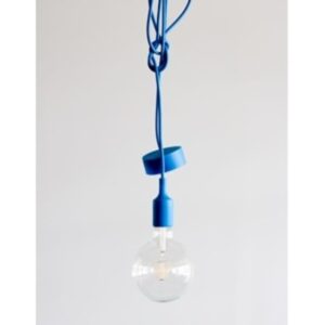 BELUCCA - PENDULA SILICON E27 bleu 2m blue cable (max60W) - BC PN1BE