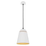 FANTASIA - AZAR pendule - E27 - max 60W - acier - dia 200mm x 1505mm - blanc / blanc - 3432100
