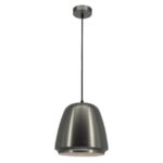 FANTASIA - BOBAN pendule - E27 - max 60W - acier - dia 250mm x 1485mm - acier brossé/ blanc - 3432085