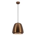 FANTASIA - BOBAN pendule - E27 - max 60W - acier - dia 250mm x 1485mm - cuivre / blanc - 3432083