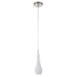 FANTASIA - BOTELO - 1x E27 - acier / verre - 88mm x 1200mm - acier brossé / verre blanc - 3410110