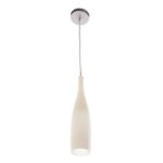 FANTASIA - KIRINA - 1x E27 - acier / verre - 80mm x 1200mm - acier brossé / verre blanc - 3410080