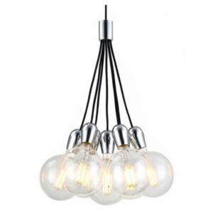 FANTASIA - KOBAR - 7x E27 - max 60W - dia 460mm x 2100mm - noir / chromé - 3416223