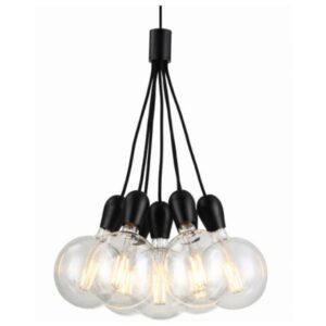FANTASIA - KOBAR - 7x E27 - max 60W - dia 460mm x 2100mm - noir / noir - 3416233