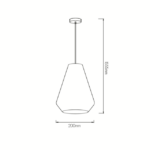FANTASIA - KONO pendule - E27 - max 60W - acier - dia 200mm x 1555mm - blanc / blanc - 3432050 – Image 2