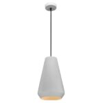 FANTASIA - KONO pendule - E27 - max 60W - acier - dia 200mm x 1555mm - blanc / blanc - 3432050