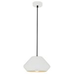 FANTASIA - KONO pendule - E27 - max 60W - acier - dia 240mm x 1377mm - blanc / blanc - 3432070