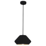 FANTASIA - KONO pendule - E27 - max 60W - acier - dia 240mm x 1377mm - noir / blanc - 3432071