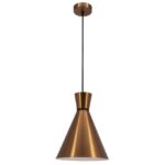 FANTASIA - KONO pendule - E27 - max 60W - acier - dia 250mm x 1545mm - cuivre / blanc - 3432032