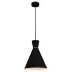 FANTASIA - KONO pendule - E27 - max 60W - acier - dia 250mm x 1545mm - noir / blanc - 3432031