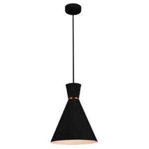 FANTASIA - KONO pendule - E27 - max 60W - acier - dia 250mm x 1545mm - noir / blanc - 3432031