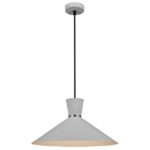 FANTASIA - KONO pendule - E27 - max 60W - acier - dia 395mm x 1440mm - blanc / blanc - 3432040