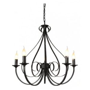 FANTASIA - MARQUIS - 5x E14 - acier - 40W - dia 720mm x 635mm - noir antique - 3416185
