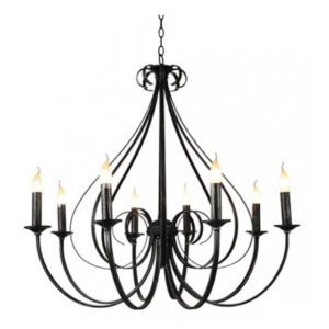 FANTASIA - MARQUIS - 8x E14 - acier - 40W - dia 930mm x 835mm - noir antique - 3416186