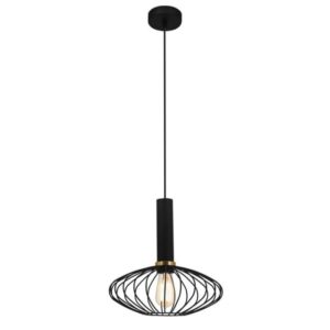 FANTASIA - OONAH - 1x E27 - max 60W - 290mm x 300mm - câble noir 3m - noir / or - 3432135
