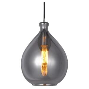 FANTASIA - SONOS - 1x E27 - acier / verre - max 60W - dia 230mm x 1200mm - noir / gris fumé - 3416205