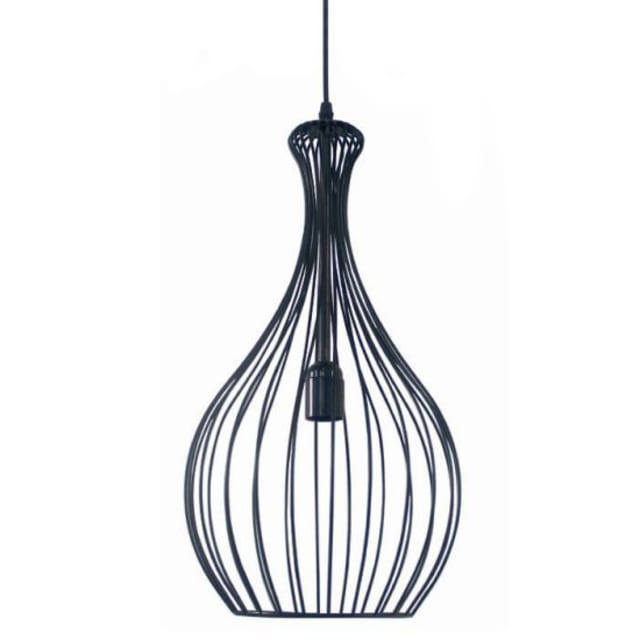 FANTASIA - STRINGS - 1x E27 - acier - max 60W - dia 260mm x 520mm - noir mat - 3403522 FANTASIA - STRINGS - 1x E27 - acier - max 60W - dia 260mm x 520mm - noir mat - 3403522