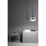 LEDS-C4 - Pendant Alive Single with glass difusor LED 6.9W 453lm 2700K Black - 00-6671-05-F1 – Image 2