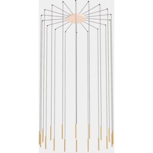 LEDS-C4 - Pendant Candle 18 Bodies LED 56.7W 3038lm 2700K 0-10V White - 00-6666-14-27