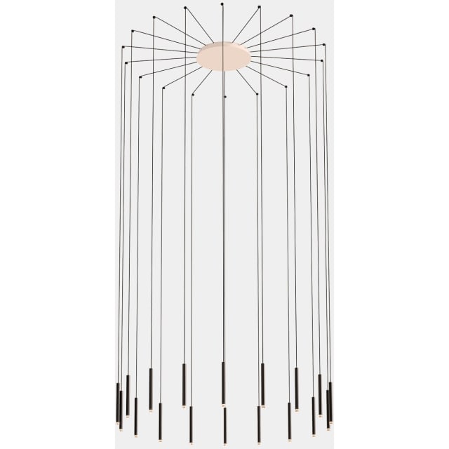 LEDS-C4 - Pendant Candle 18 Bodies LED 56.7W 3038lm 2700K 0-10V White - 00-6666-14-60 LEDS-C4 - Pendant Candle 18 Bodies LED 56.7W 3038lm 2700K 0-10V White - 00-6666-14-60