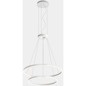 LEDS-C4 - Pendant Circular Downward 2 Rings (ø900 ø600) LED 77.3W 4000K 0-10V White - CS4N-00X9AZRU14