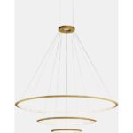 LEDS-C4 - Pendant Circular Inward 3 Rings (ø3000 ø2000 ø1200) LED 326.4W 4000K Black - CD4G-00X9AZDU05