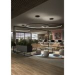 LEDS-C4 - Pendant Circular Inward ø2000 Surface LED 110W 4281lm 3000K 0-10V Black - CD4C-00W9AZRU05 – Image 2