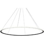 LEDS-C4 - Pendant Circular Outward ø3000 Surface LED 177W 7626lm 2700K 0-10V Black - CF4D-00V9AZRU05