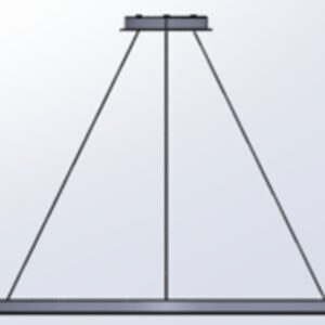 LEDS-C4 - Pendant Circular Outward ø900 Surface LED 45.6W 1448lm 2700K DALI Black - CF4K-00V9AZDU05