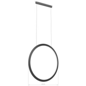 LEDS-C4 - Pendant Circular Vertical Side °1200 Recessed LED 63.5W 2825lm 3000K DALI Gold - CP5B-00W9AZDUEF