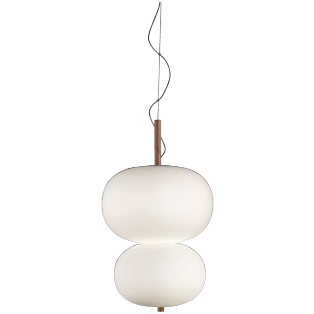 LEDS-C4 - Pendant Ilargi Doble Lamp LED 36.1W 2861lm 2700K White Light wood - 00-6013-93-F9 LEDS-C4 - Pendant Ilargi Doble Lamp LED 36.1W 2861lm 2700K White Light wood - 00-6013-93-F9
