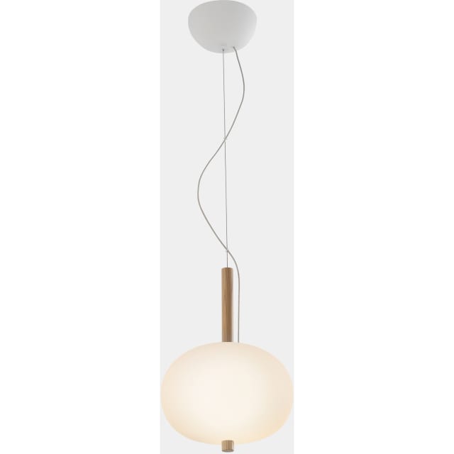 LEDS-C4 - Pendant Ilargi ¥230 LED 8.5W 716lm 2700K PHASE CUT White Light wood - 00-6452-93-F9 LEDS-C4 - Pendant Ilargi ¥230 LED 8.5W 716lm 2700K PHASE CUT White Light wood - 00-6452-93-F9