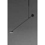 LEDS-C4 - Pendant Invisible Single Adjustable LED 9W 393lm 3000K PHASE CUT Black - 00-5694-05-05 – Image 2
