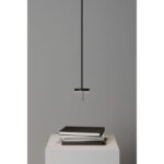 LEDS-C4 - Pendant Invisible Single Fixed LED 9W 568lm 3000K PHASE CUT Black - 00-5693-05-05 – Image 2