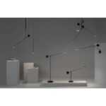 LEDS-C4 - Pendant Invisible Single Fixed LED 9W 568lm 3000K PHASE CUT Black - 00-5693-05-05 – Image 3