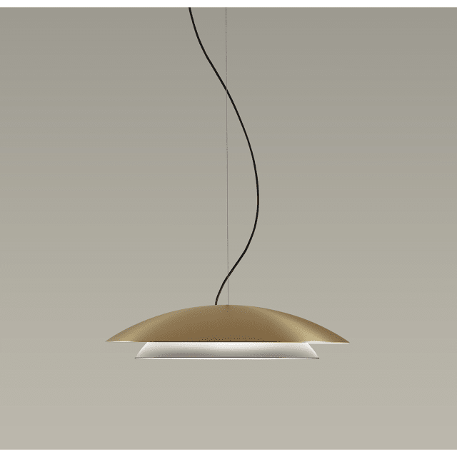 LEDS-C4 - Pendant Noway Big LED 21.7W 2700K Black Gold 813lm - 00-8394-DN-05 LEDS-C4 - Pendant Noway Big LED 21.7W 2700K Black Gold 813lm - 00-8394-DN-05