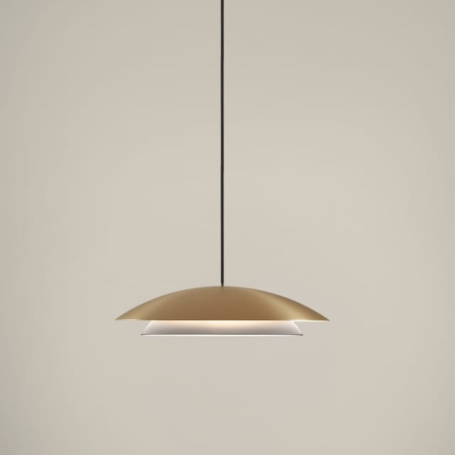 LEDS-C4 - Pendant Noway Small LED 16.5W 2700K PHASE CUT Black Gold 618lm - 00-8392-DN-05 LEDS-C4 - Pendant Noway Small LED 16.5W 2700K PHASE CUT Black Gold 618lm - 00-8392-DN-05